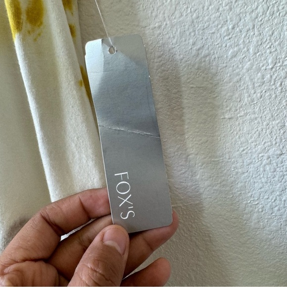 Italy Made Shyloh Tie Dye Midi Sun Dress crochet Bottom Ombre Yellow One Size - Picture 6 of 7